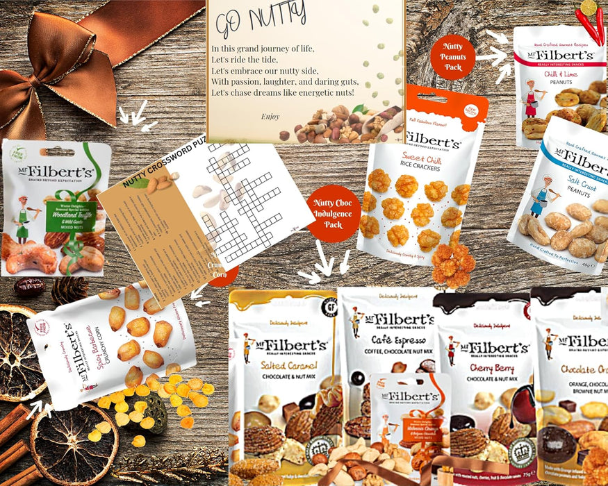 Assorted Gourmet Nuts and Snacks Gift Set Hamper for Nut Lovers