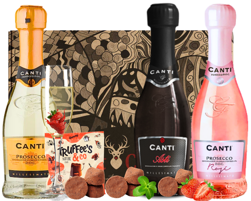The Prosecco Collection - Canti Prosecco| Canti Asti| Canti Rose + Mini Truffle