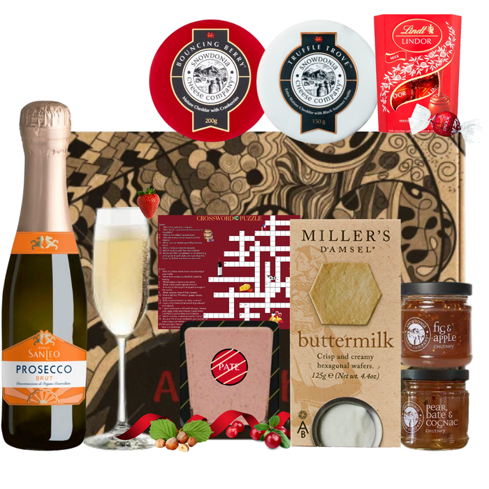 Prosecco, Chocolate & Cheese Gift Hamper Set