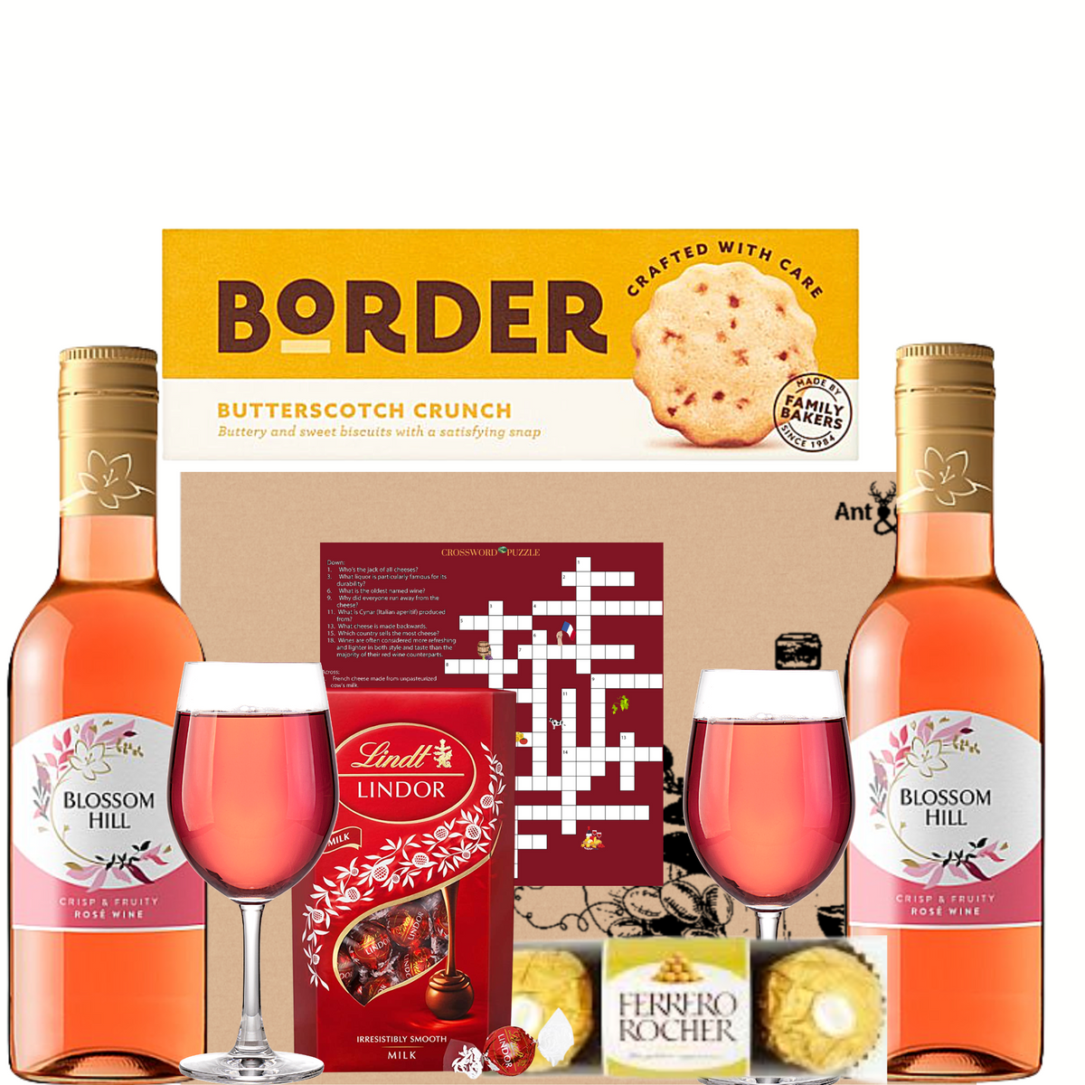 Red Rose Wine Gift Set Ant and Chid