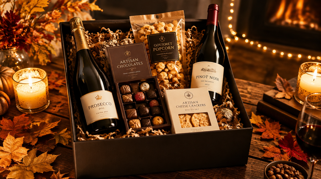 Luxury autumn gift hampers for Bonfire Night and Halloween 2026