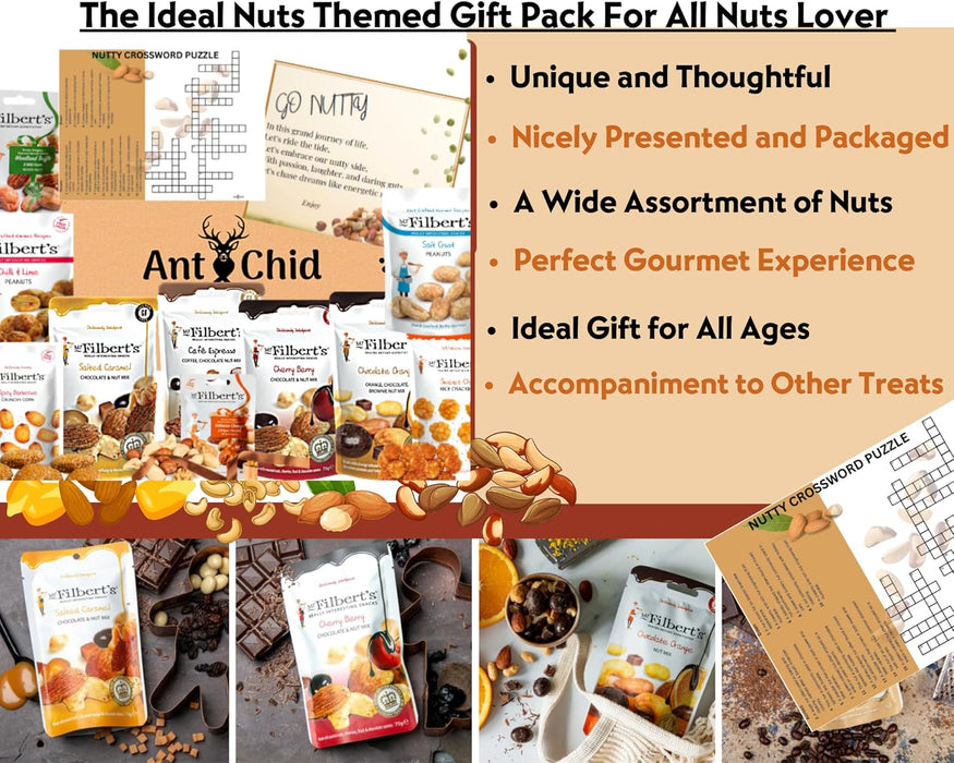 Assorted Gourmet Nuts and Snacks Gift Set Hamper for Nut Lovers