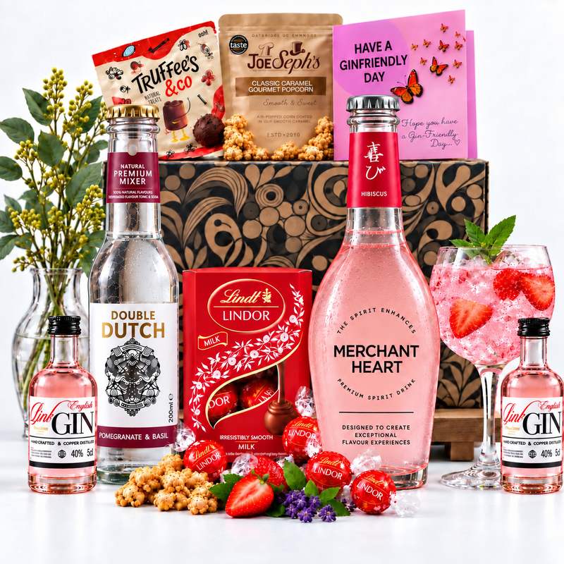 Pink Gin & Tonic Gift Hamper with Chocolates