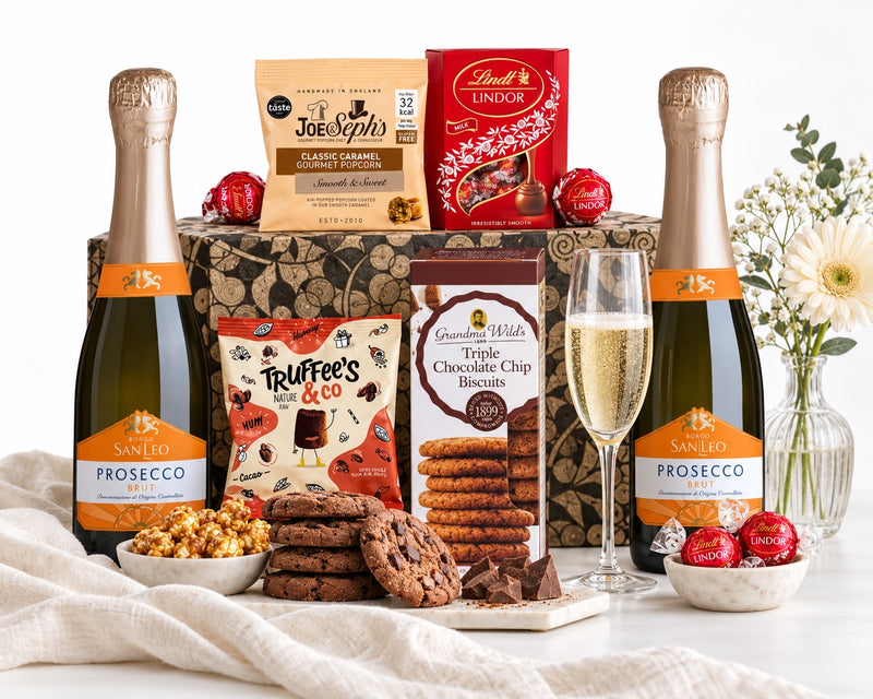 Duo Prosecco Gift Hamper with Chocolates