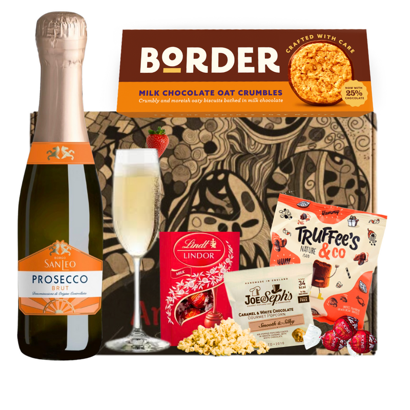 Prosecco Gift Hamper with Chocolates & Biscuits