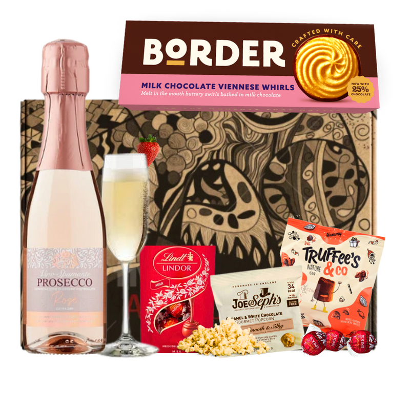 Prosecco Gift Hamper with Chocolates & Biscuits