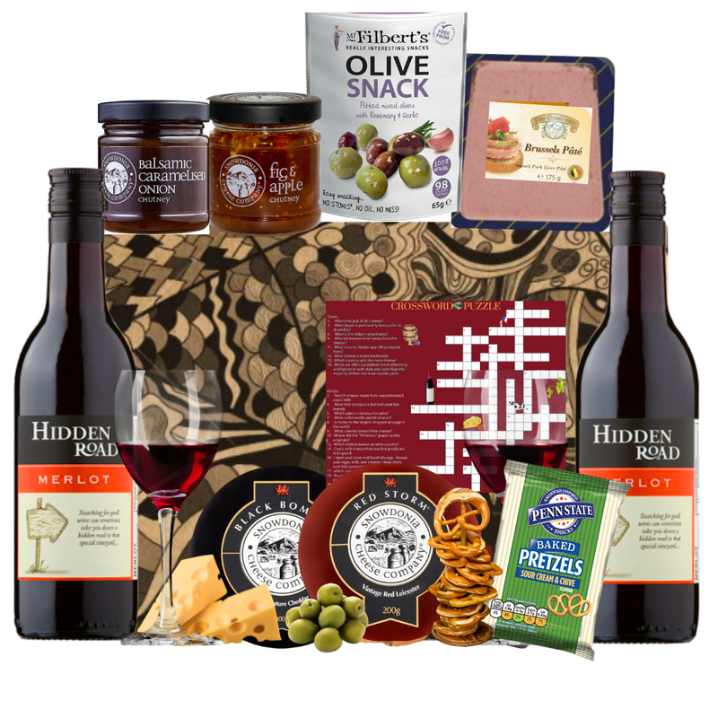 Red Wine & Cheese Gift Hamper — Snowdonia Award-Winning Cheese