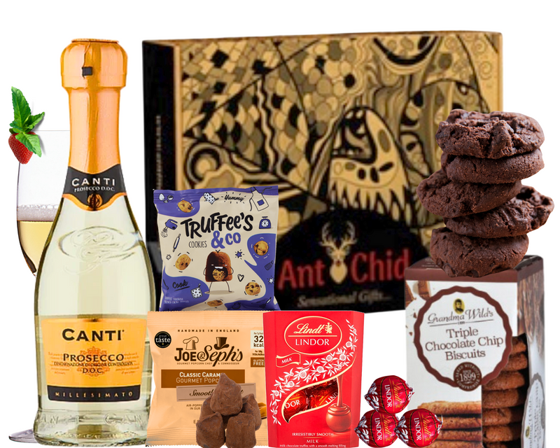 Prosecco Gift Hamper with Chocolates & Biscuits