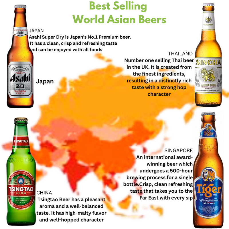 Asian Beer Gift Hamper — Asahi, Tiger & Tsing Tao