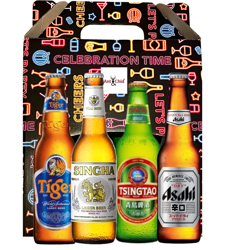 Asian Beer Gift Hamper — Asahi, Tiger & Tsing Tao