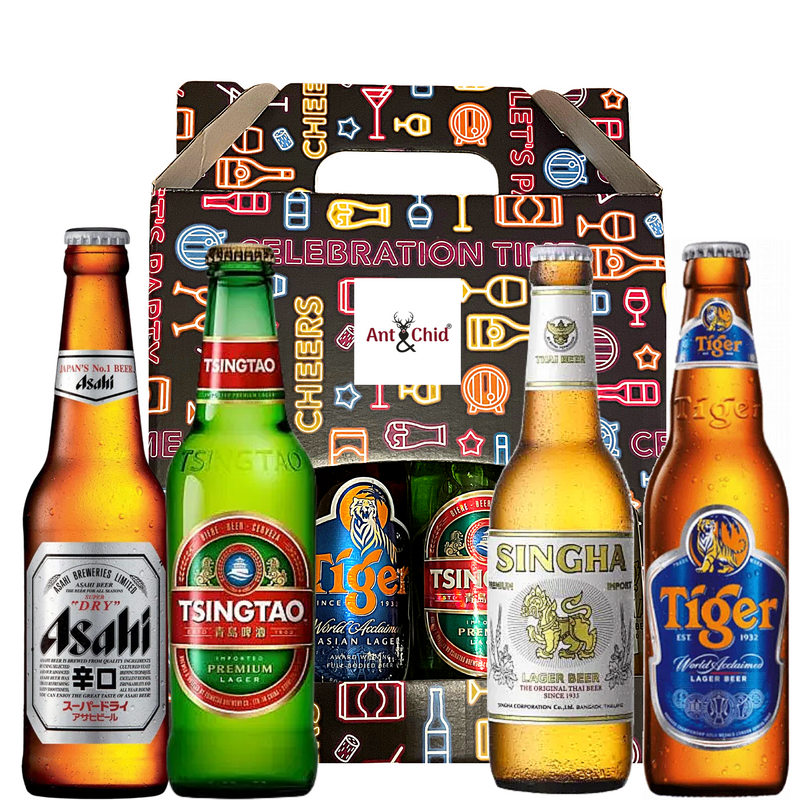 Asian Beer Gift Hamper — Asahi, Tiger & Tsing Tao